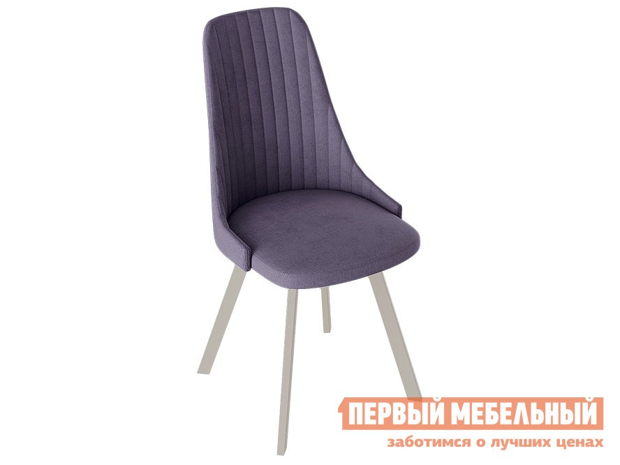Стул  Франк Паук 3 Капучино матовый / Фиолетовый микровелюр