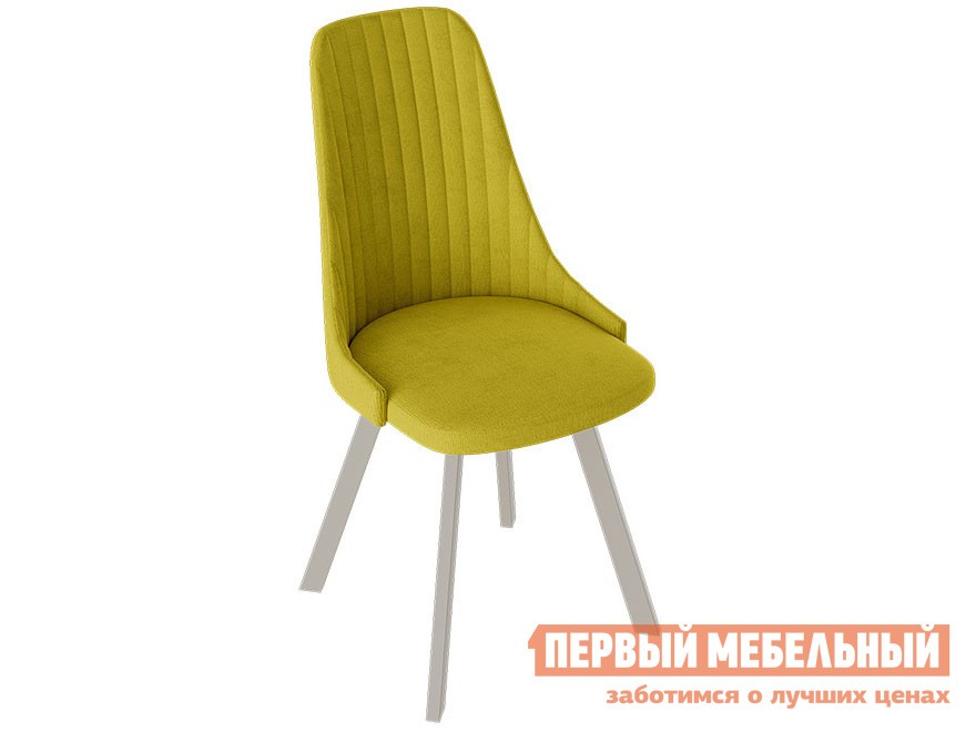 Стул  Франк Паук 3 Капучино матовый / Желтый микровелюр