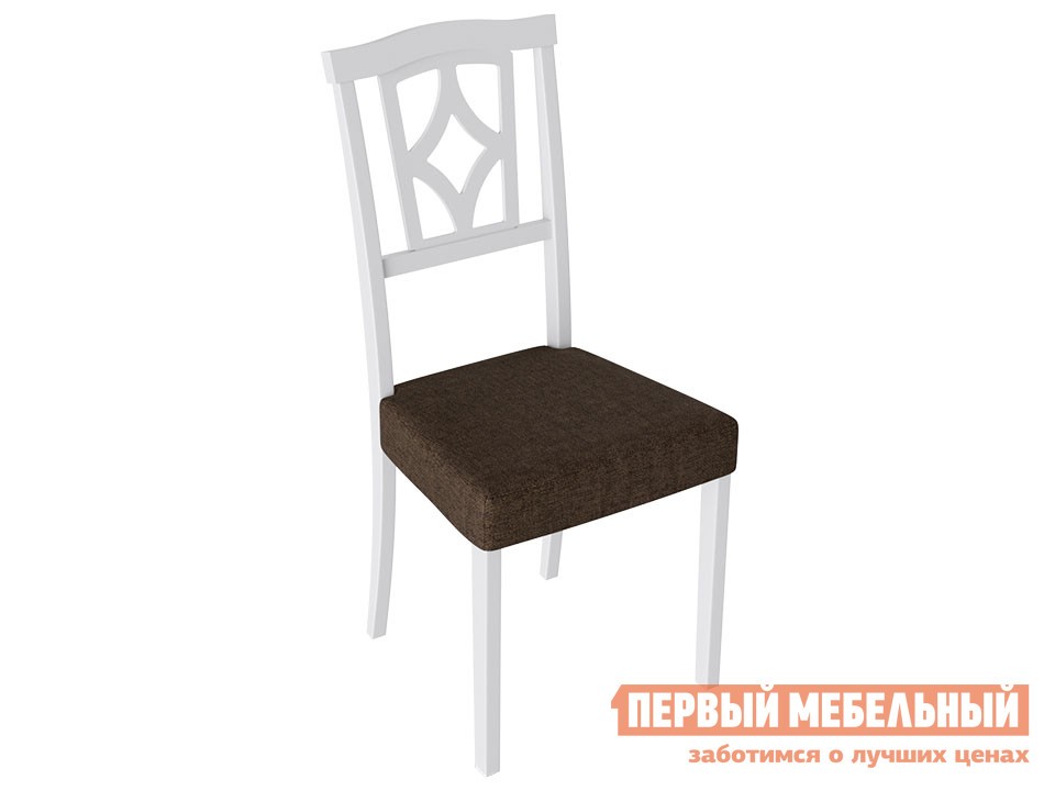 Стул  Сити 3 Белый матовый / Ткань №112