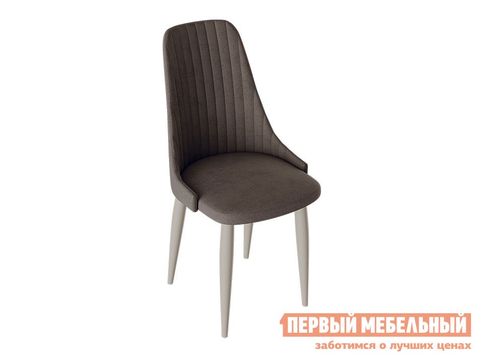 Стул  Франк Конус 2 Капучино матовый / Коричневый микровелюр