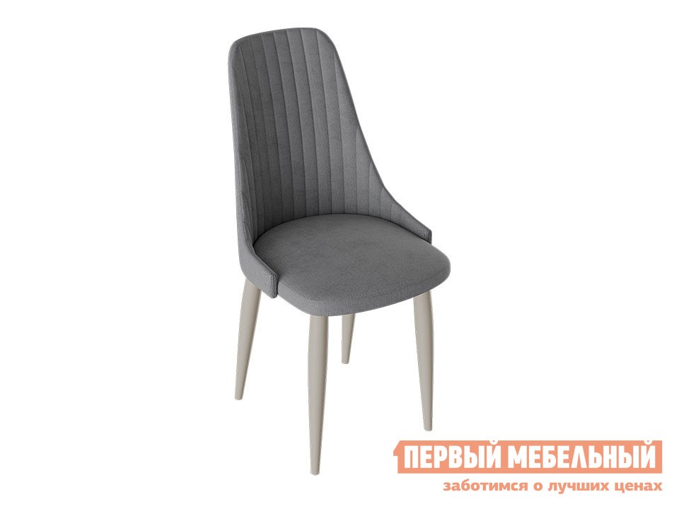 Стул  Франк Конус 2 Капучино матовый / Серый микровелюр