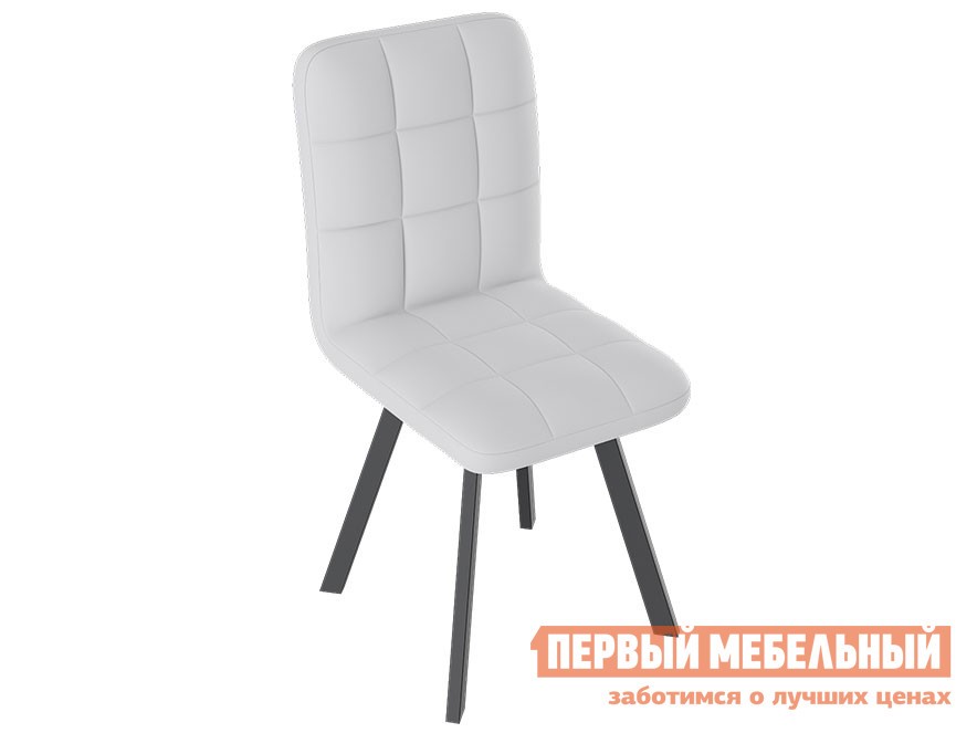 Стул  Франк Паук Графит матовый / Белый кожзам