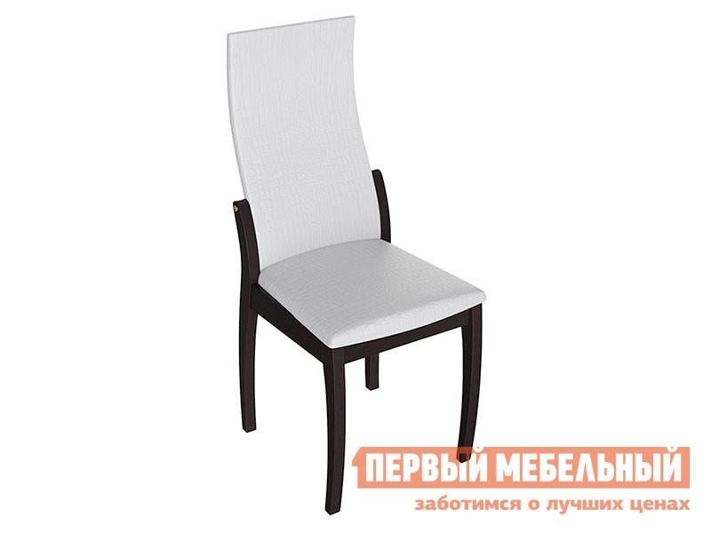 Стул  Бруклин 1 Венге / Белый аллигатор 218, иск. кожа