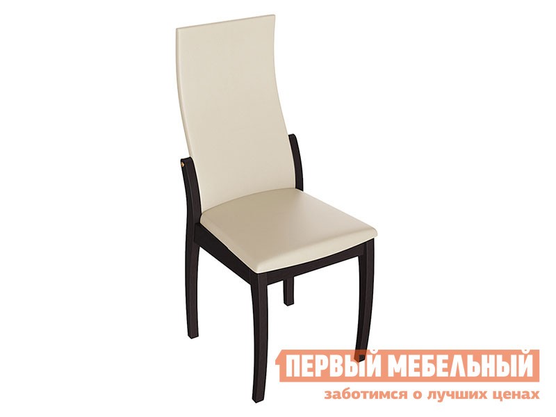 Стул  Бруклин 1 Венге / Бежевый 276, иск. кожа