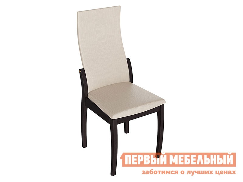 Стул  Бруклин 1 Венге / Бежевый аллигатор 218, иск. кожа