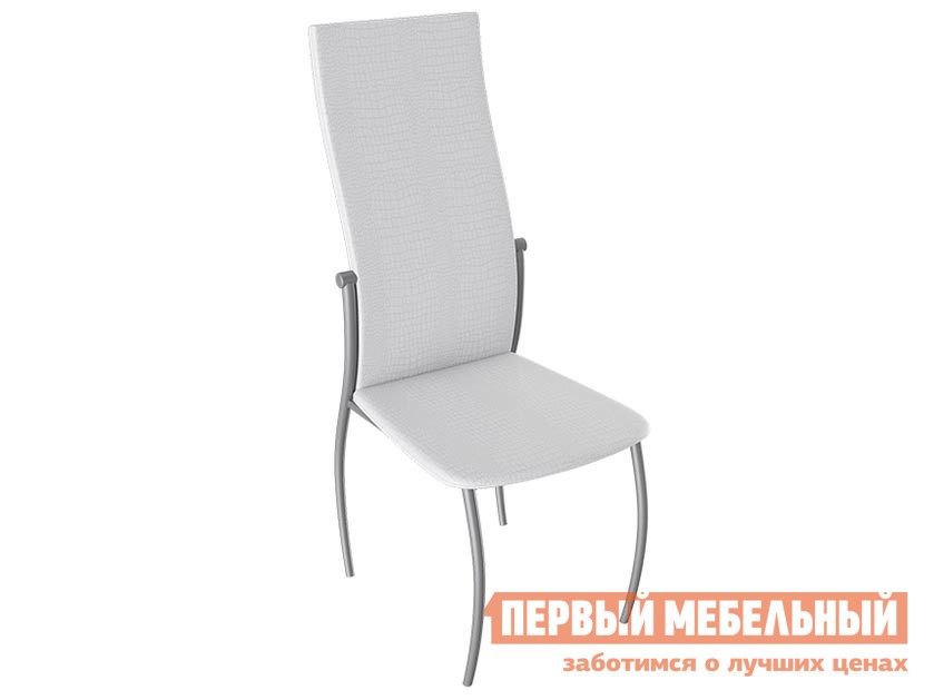 Стул  Комфорт-М Гранд Белый Аллигатор к/з 218 (белый), Эмаль бриллиант