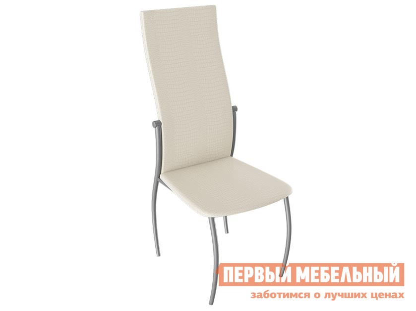 Стул  Комфорт-М Гранд Бежевый Аллигатор к/з 218 (белый перламутр), Эмаль бриллиант