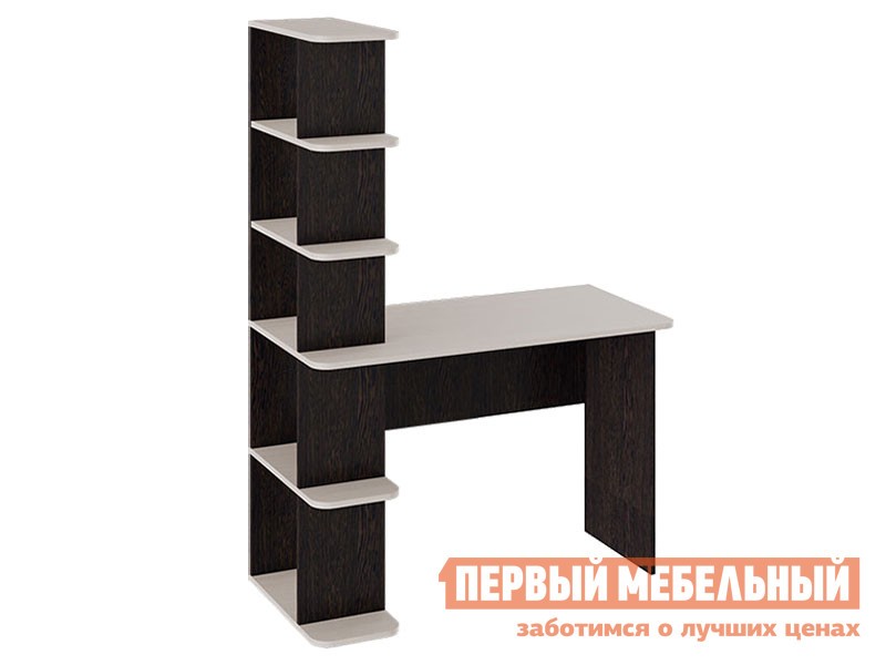 Компьютерный стол  Кроули Дуб молочный / Венге Цаво