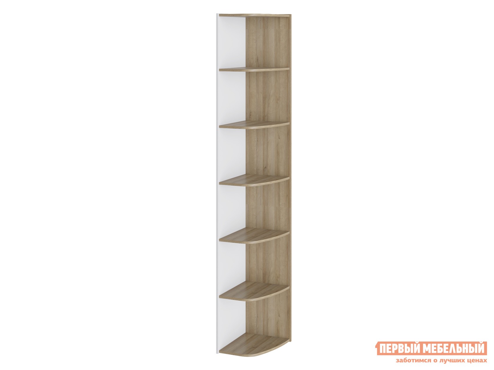 Стеллаж в детскую  Оксфорд Дуб Ривьера / Белый