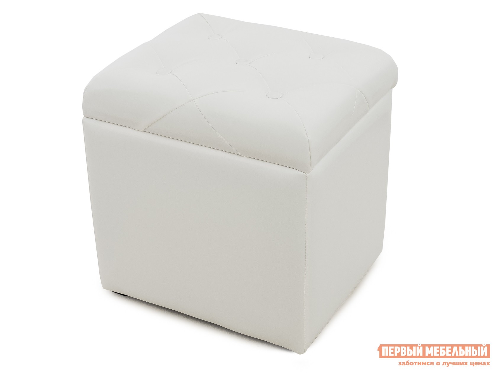 Пуфик  Триада-мини Белый, экокожа