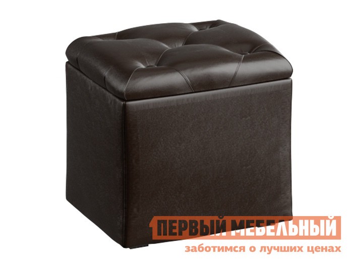 Пуфик  Триада-мини Темный, кожзам