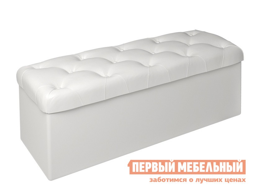 Пуфик  Триада Белый, экокожа