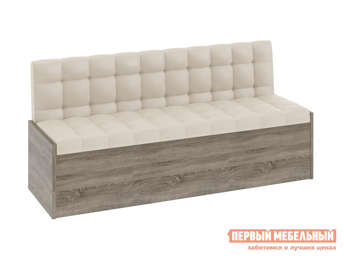 Кухонный диван  Форест 2 Дуб Сонома Трюфель / Кожзам бежевый