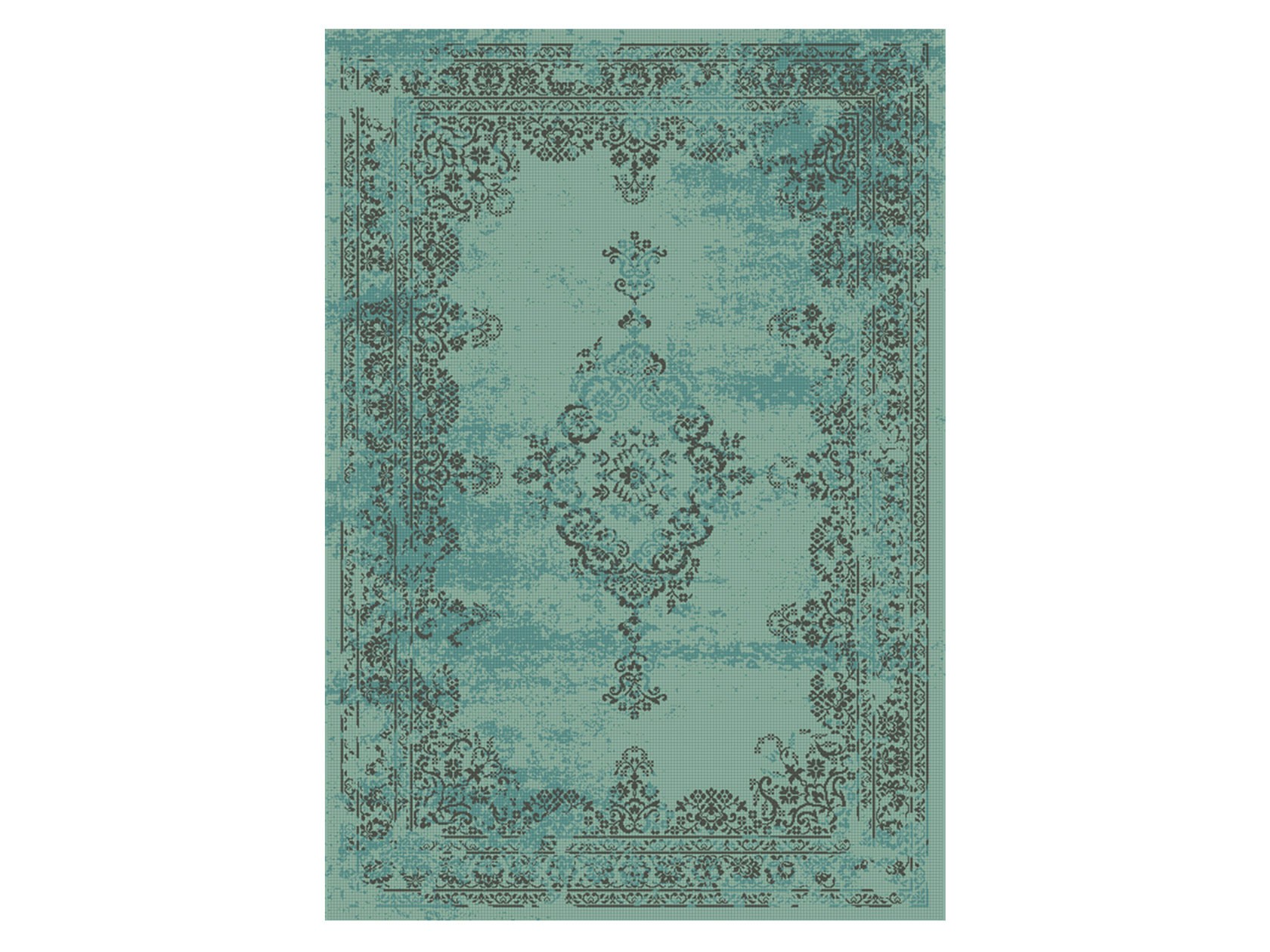 Ковер  Art Vintage Sea Сине-зеленый, 44-22206