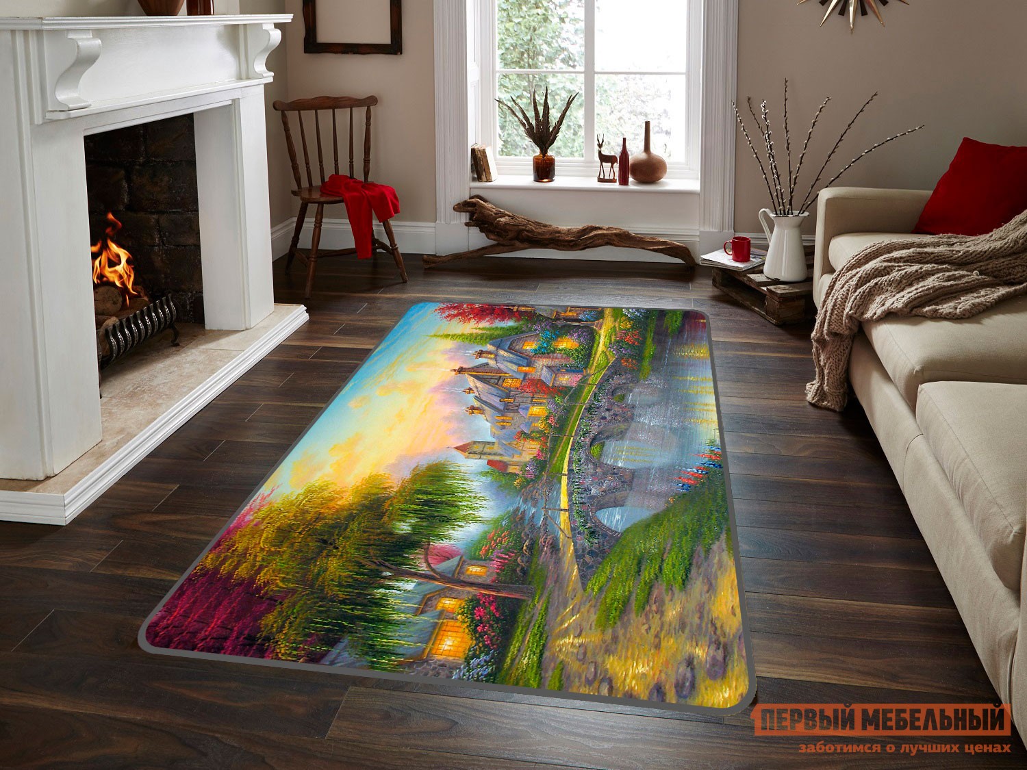 Ковер  Домик у озера Домик у озера