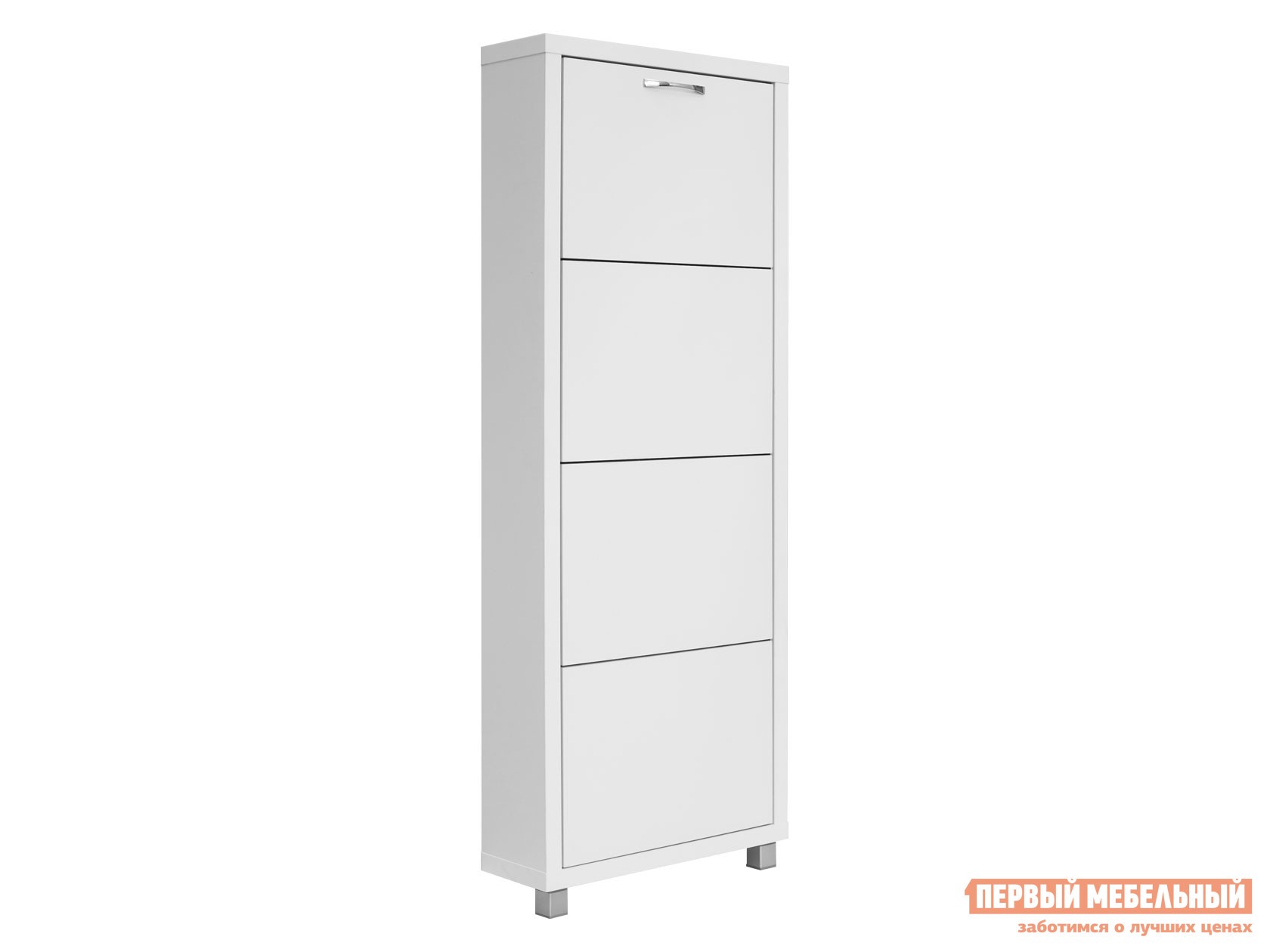 Обувница  Люкс 4 Белый шагрень