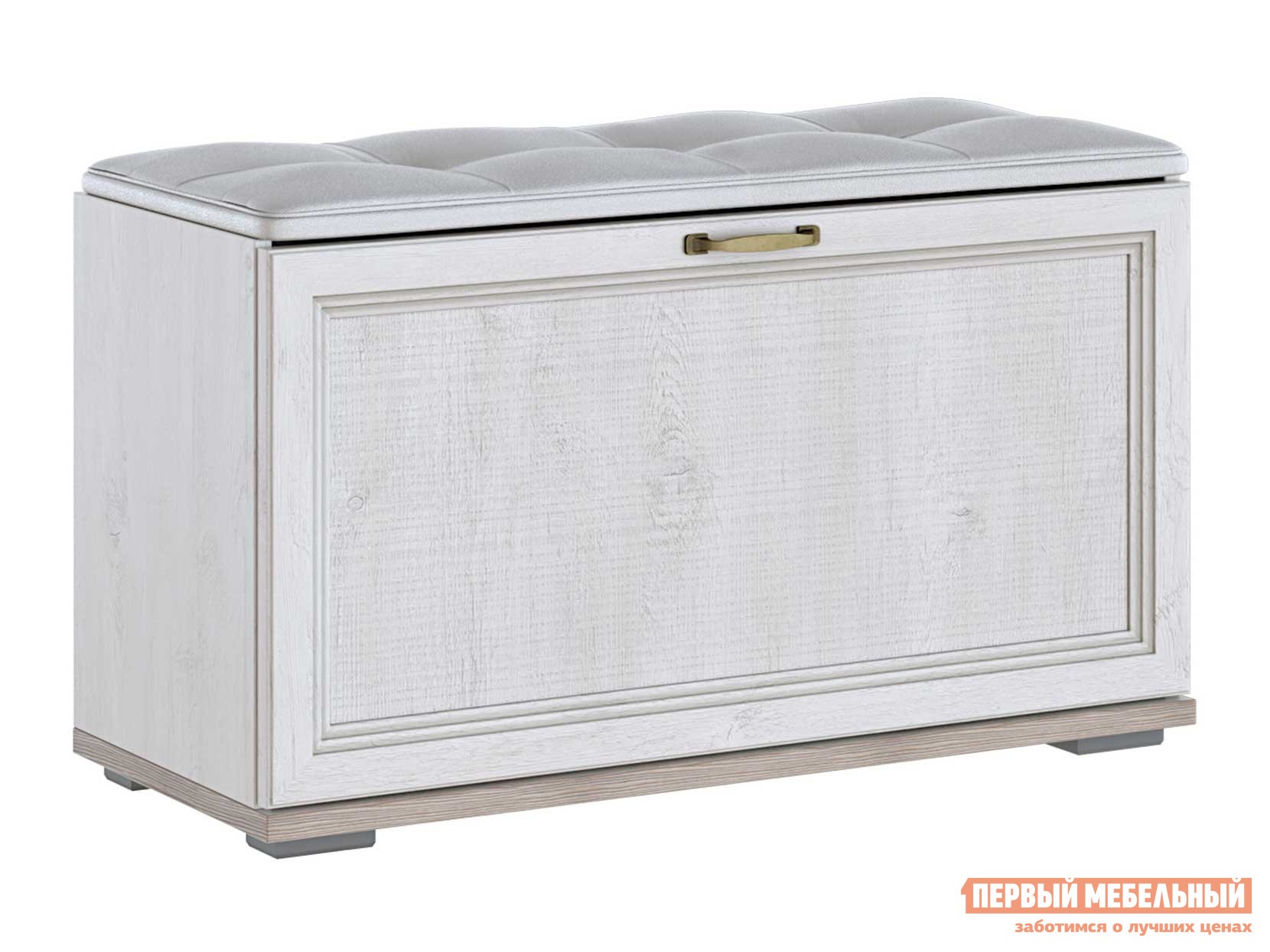 Обувница  Александрия ОБ-103/ОБ-105 Сосна Санторини светлая, С мягким сиденьем