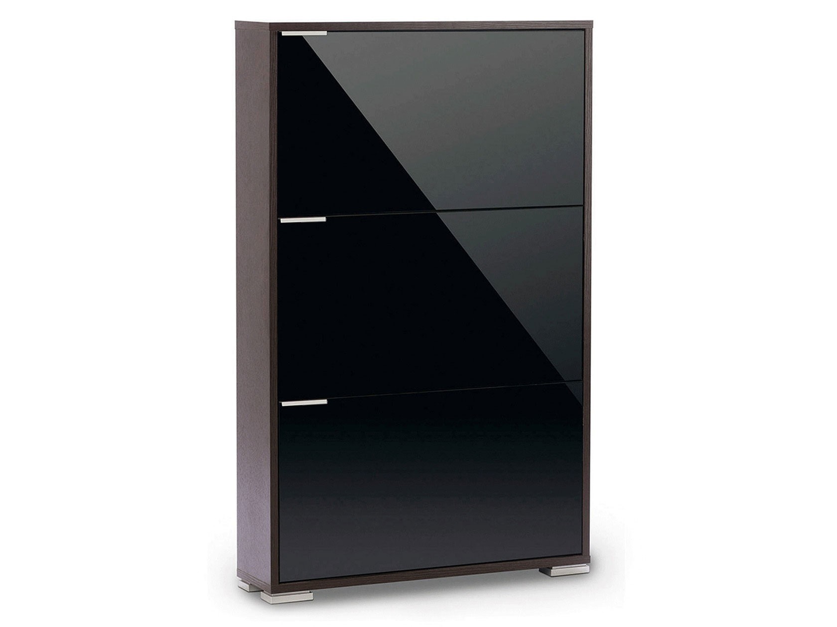 Обувница  Вива 3С Венге / Черный глянец