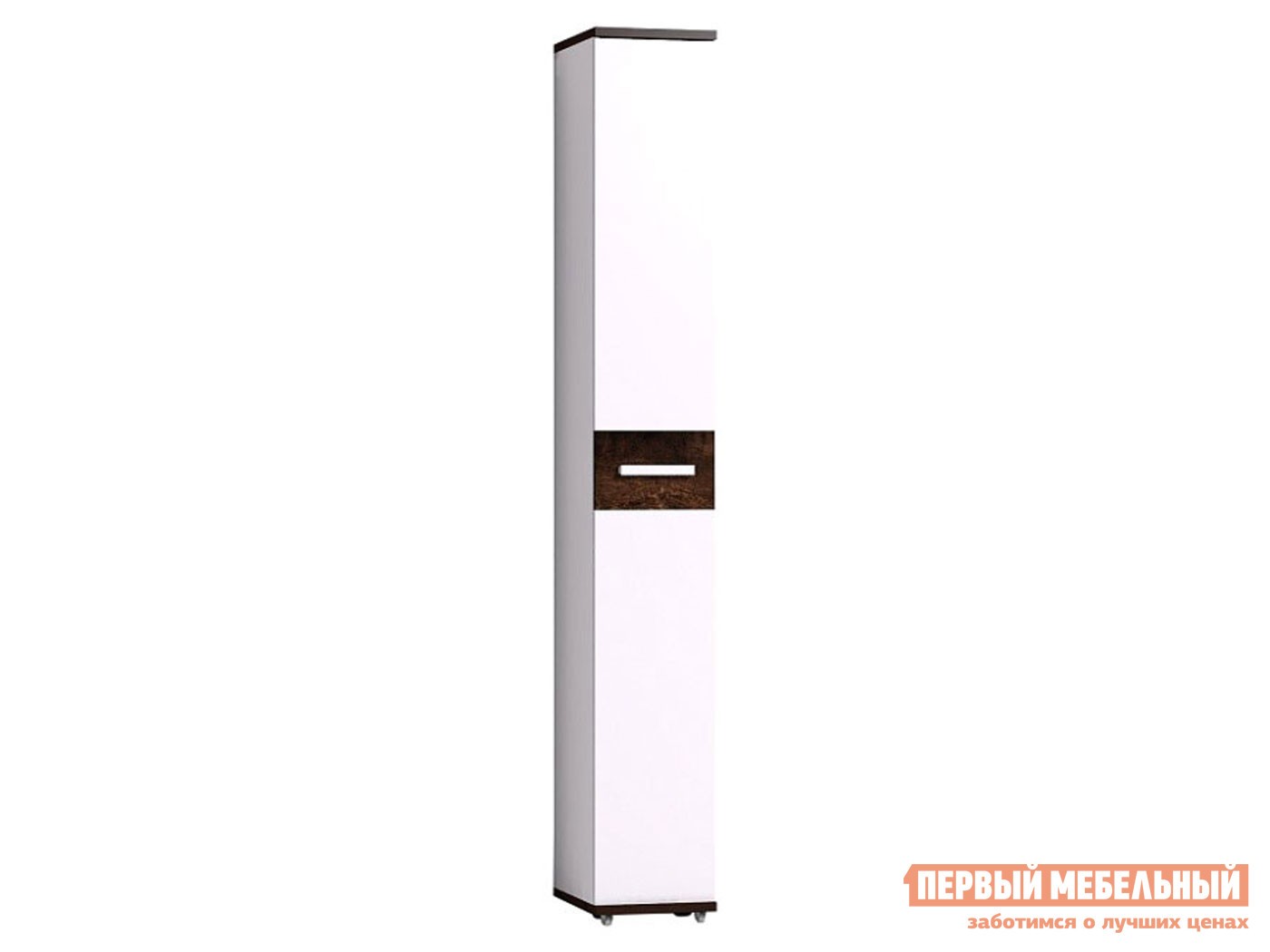 Обувница  Норвуд 73 Белый / Орех шоколадный