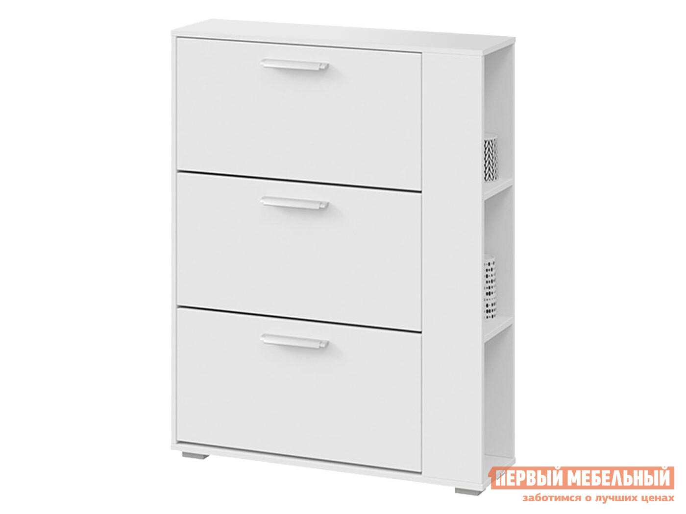 Обувница  Эрика 3 ящ Белый ясень