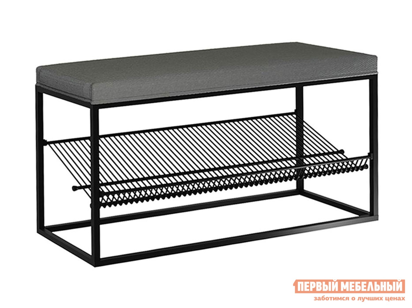 Обувница  Крафт  Черный муар / Графит