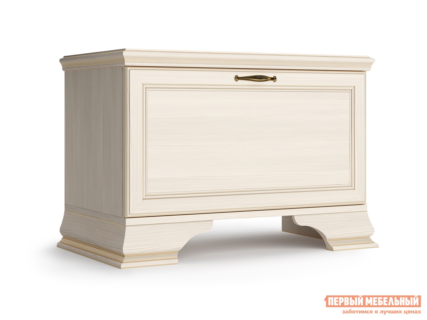 Обувница  Сиена Бодега белый, патина золото