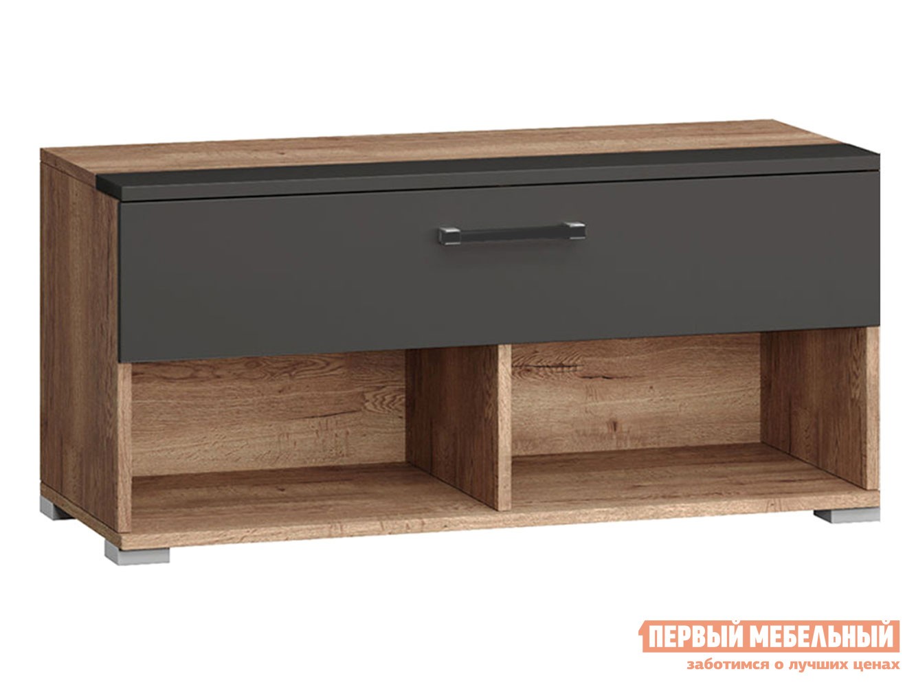 Обувница  Ханна ПХ-6 Дуб Галифакс Табак / Серый