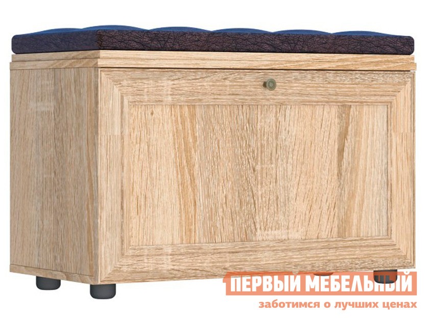 Обувница  Оскар-7 Дуб Сонома / Темная экокожа