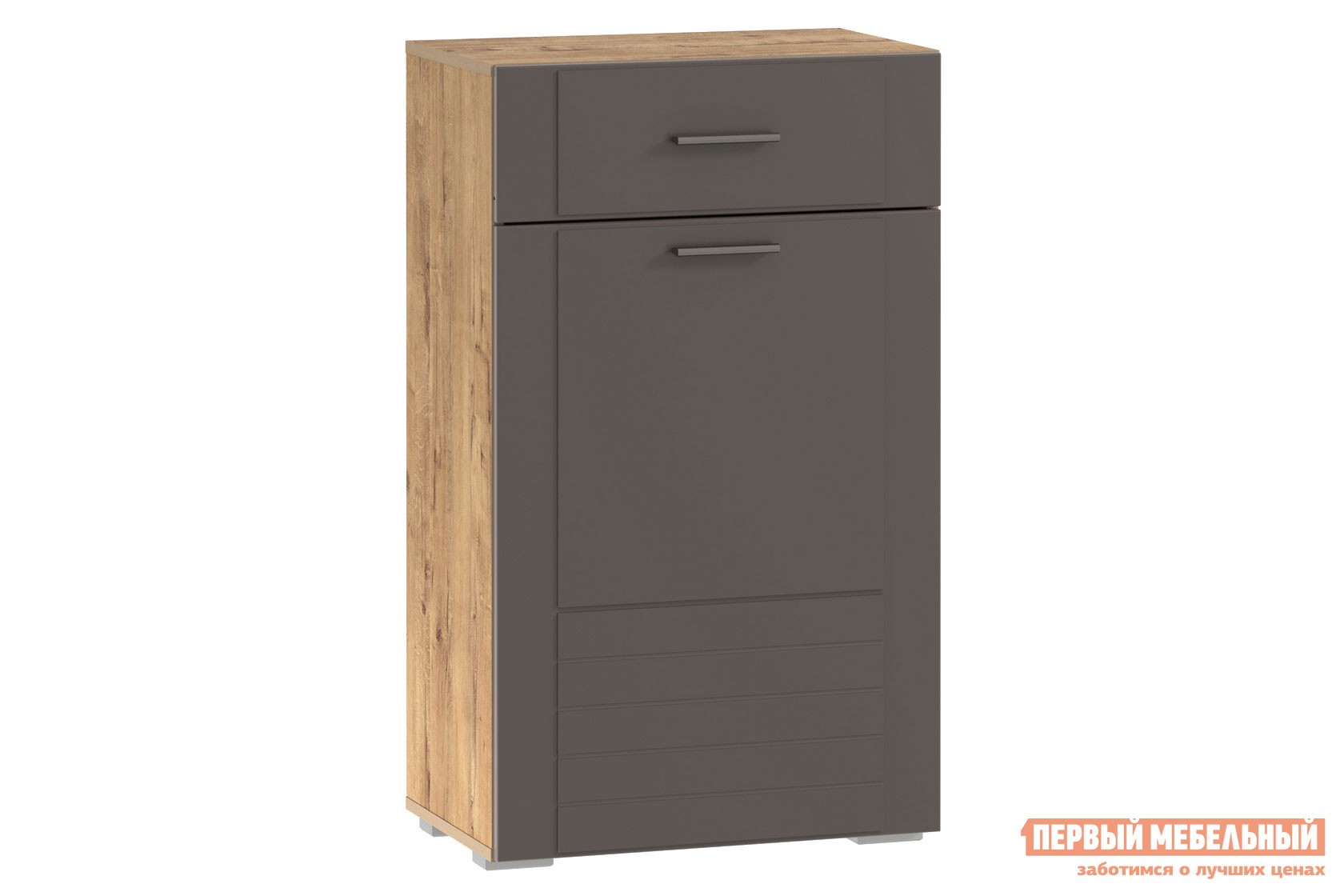 Обувница  Ливорно Дуб бунратти / Софт графит , Левая