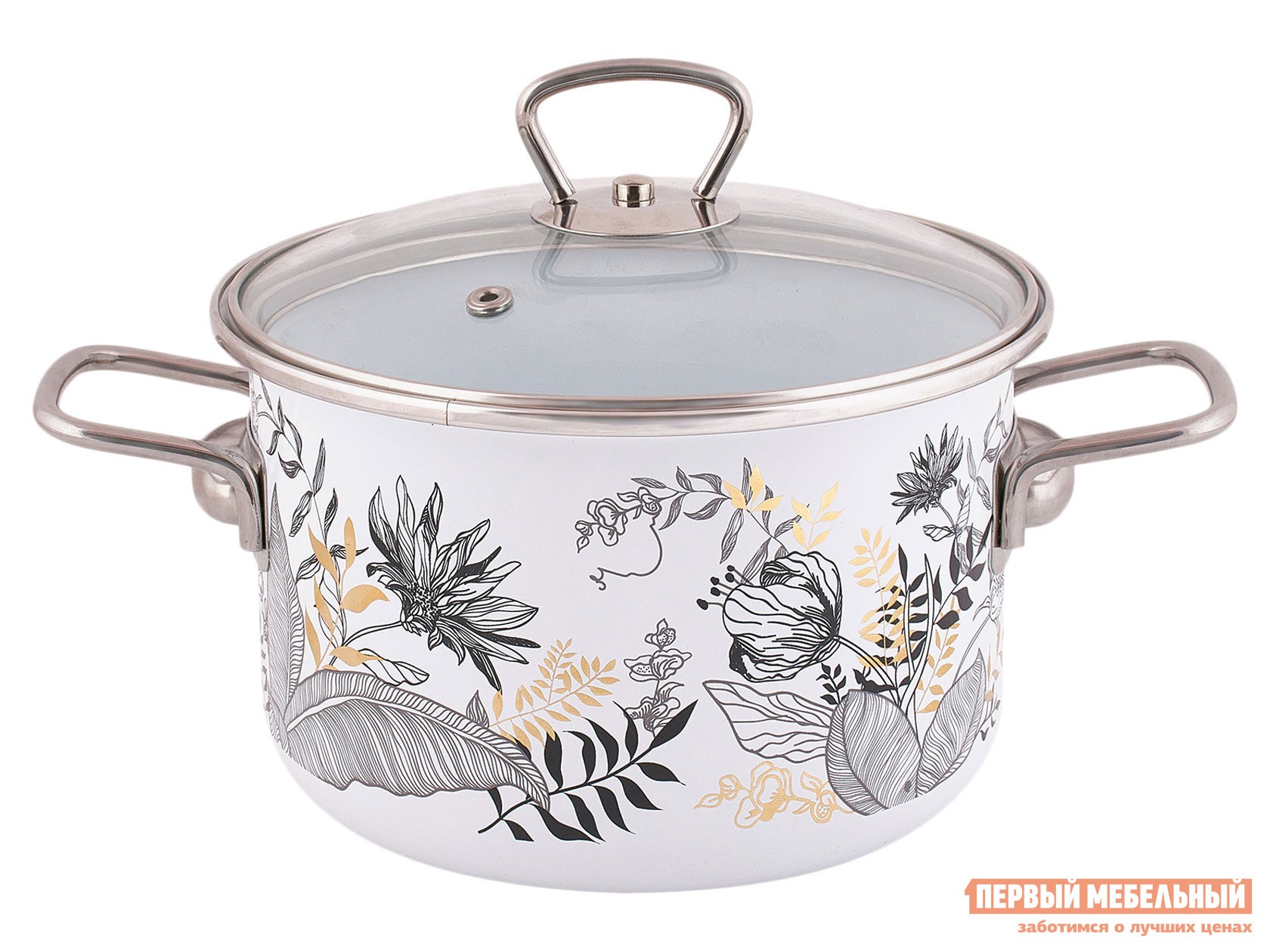 Кастрюля  Botany 3 л Ботани, эмаль