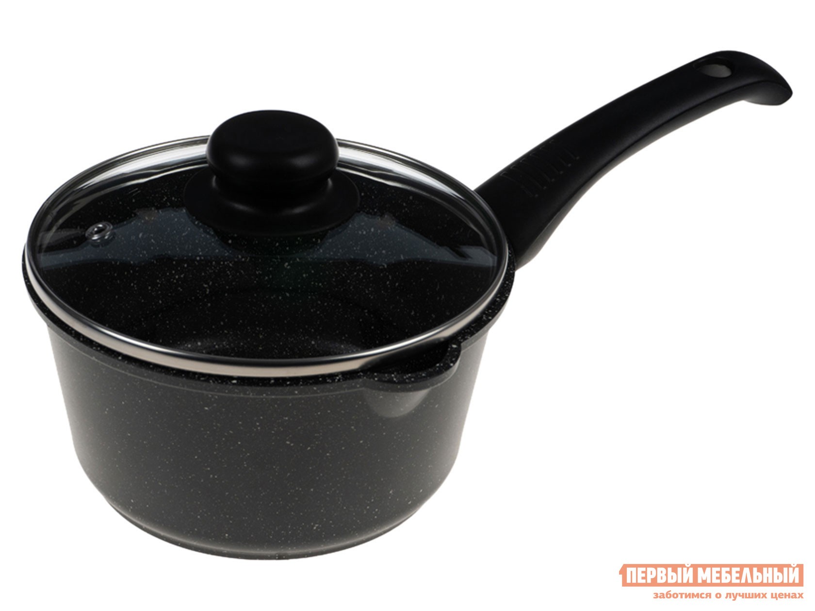 Кастрюля  Casta EliZone 1,3 л Черный мрамор / Черный, бакелит