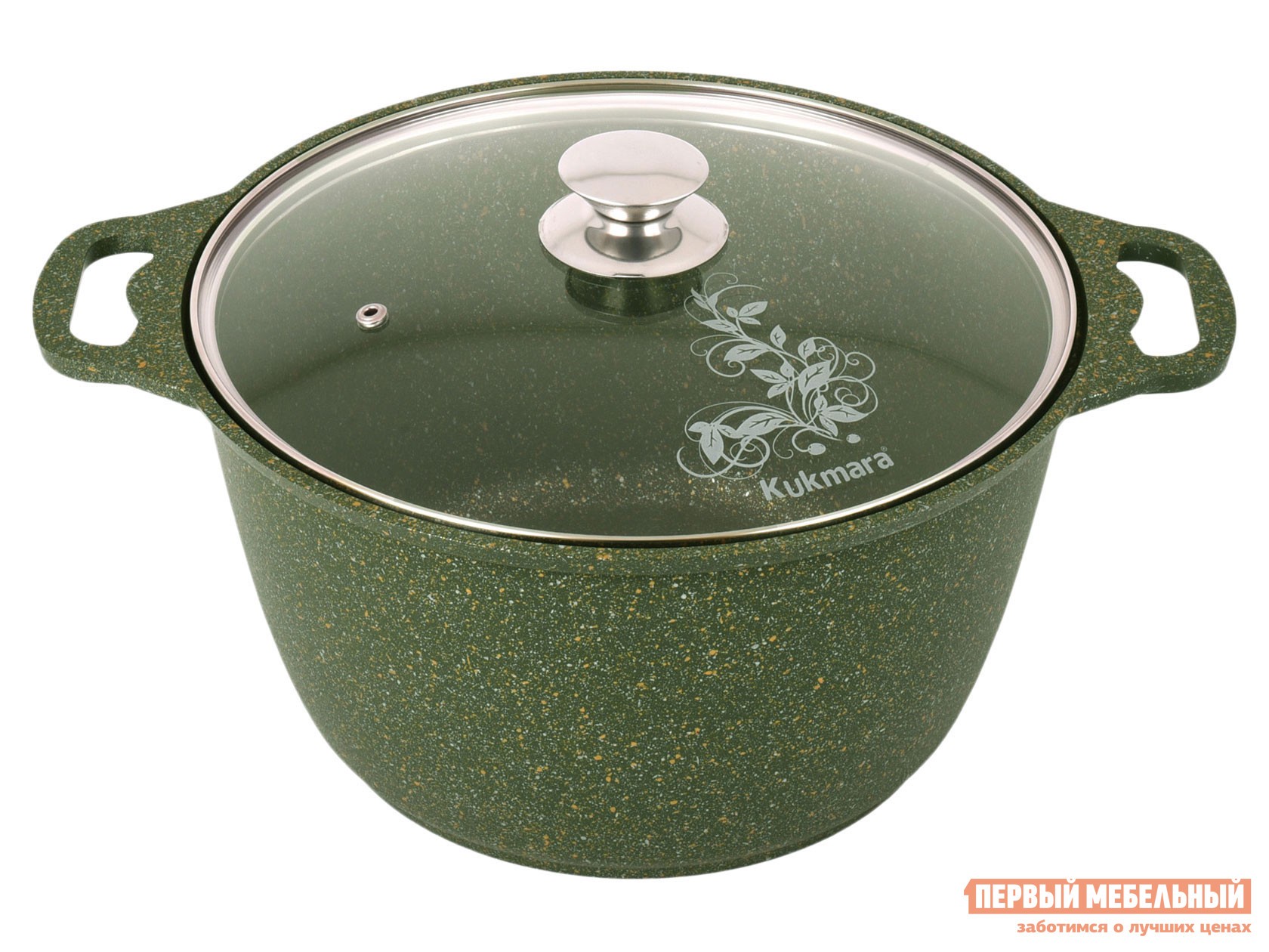 Кастрюля  Trendy style malachite 6 л Малахит, алюминий