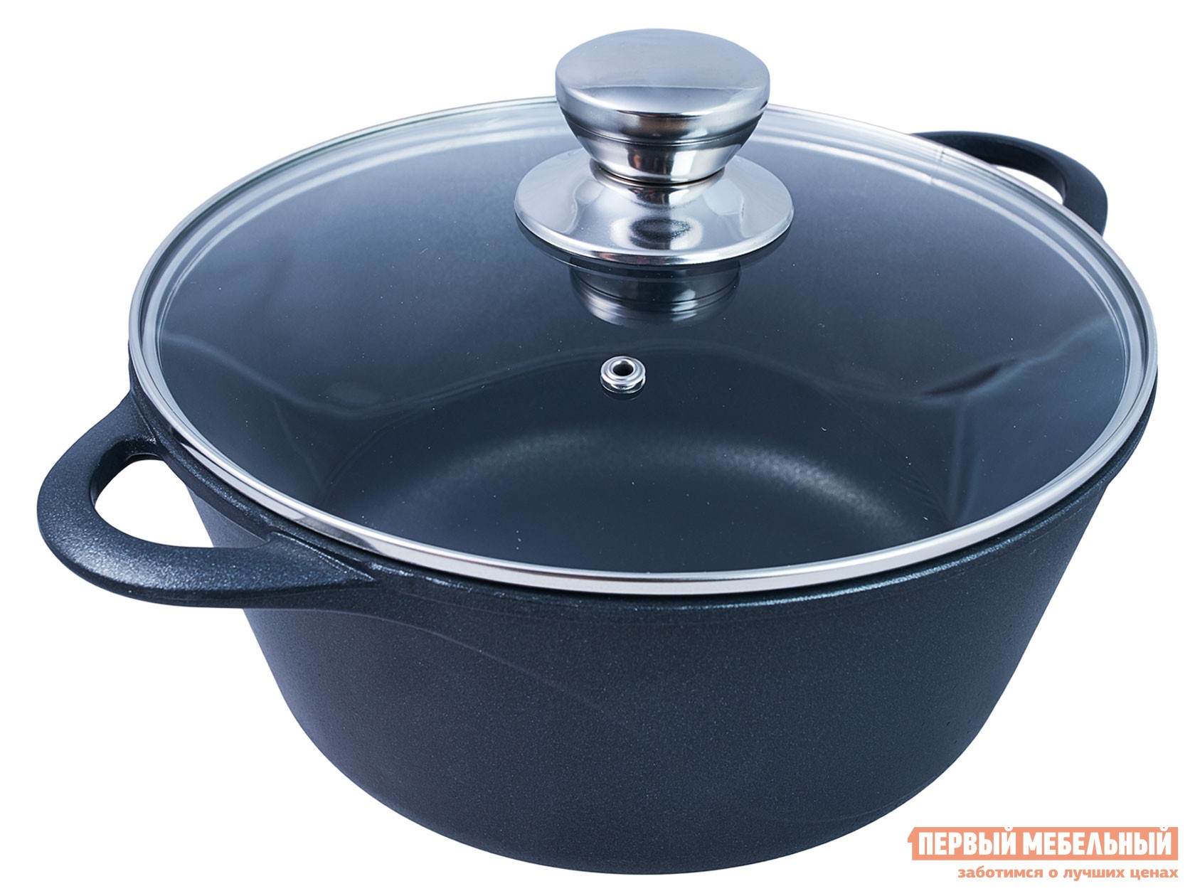 Кастрюля  Комфорт 3 л Черный, литой алюминий