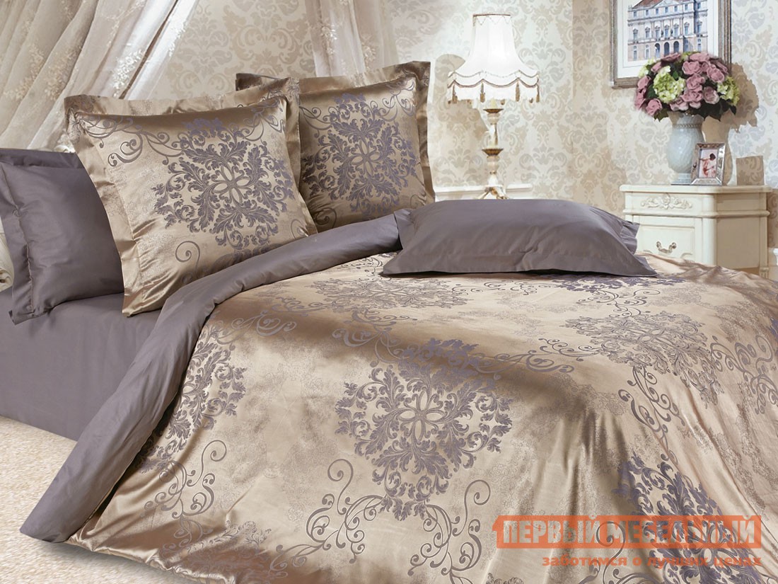 Комплект постельного белья  Очарование 2 Карингтон, сатин-жаккард, Семейный