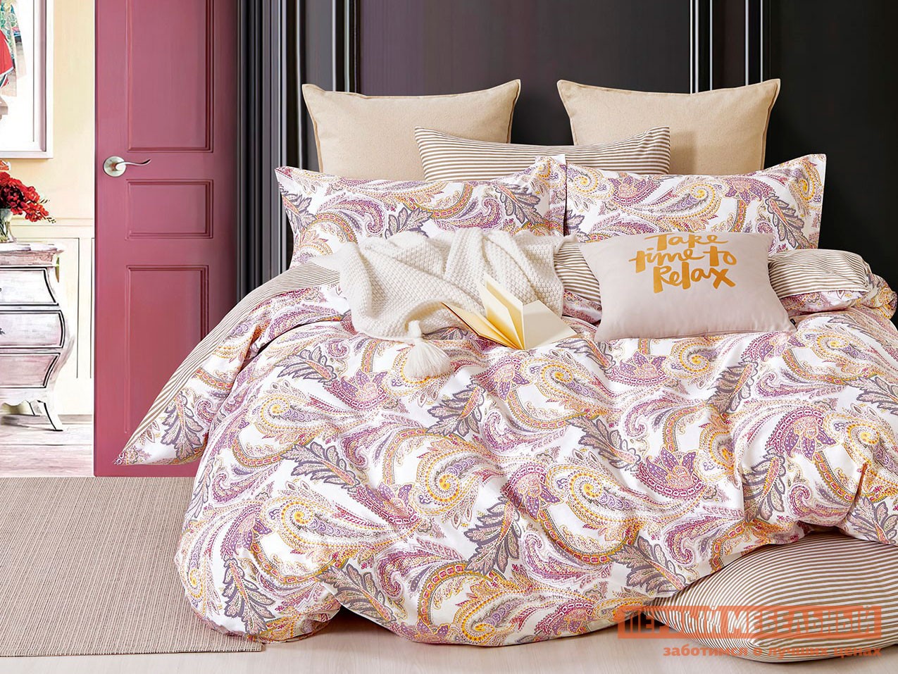 Комплект постельного белья  Винзор Винзор, сатин, Полутороспальный