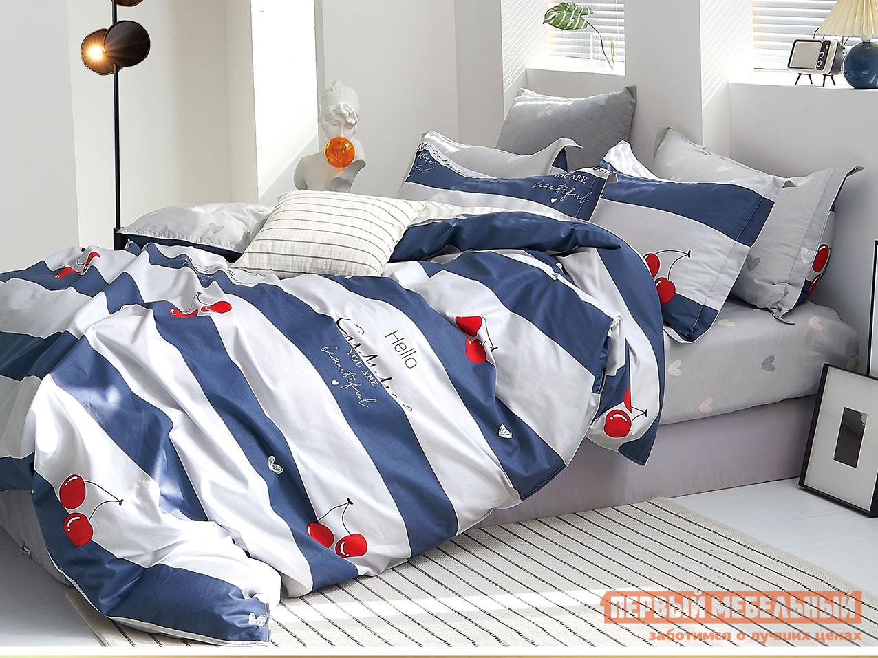 Комплект постельного белья  Тиаго Тиаго, сатин, Полутороспальный