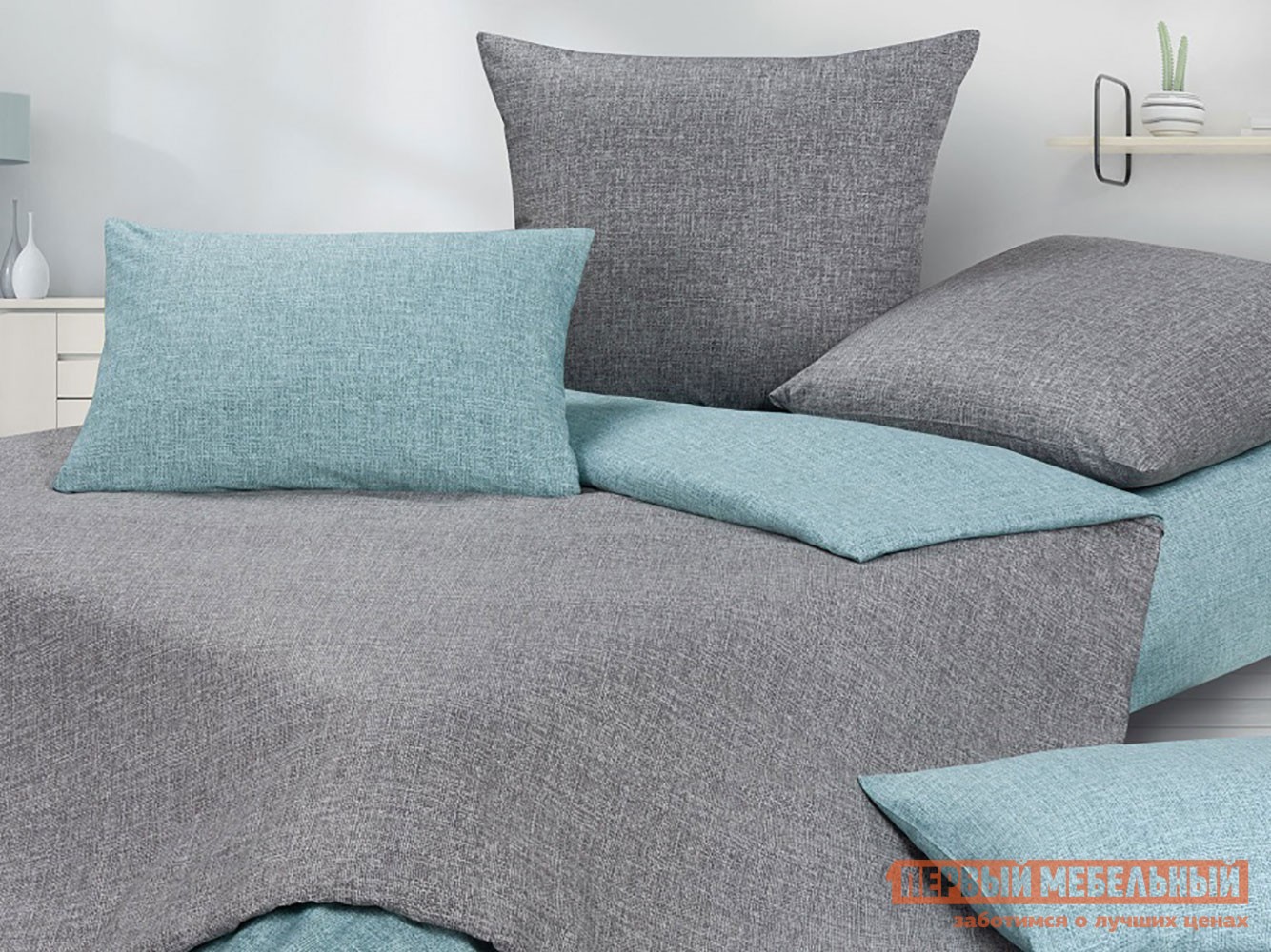 Комплект постельного белья  Бильд Двуспальный макси (увеличенная простыня), Бильд, сатин