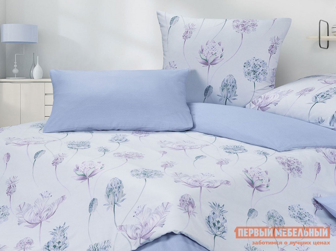 Комплект постельного белья  Лавандовое утро Полутороспальный, Лавандовое утро, сатин
