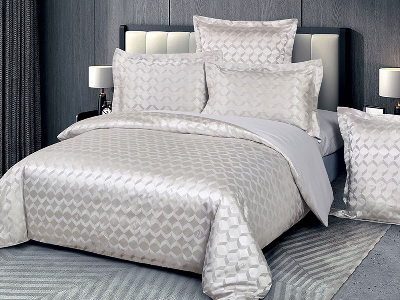 Комплект постельного белья  Хайди Хайди, сатин-жаккард, Евро