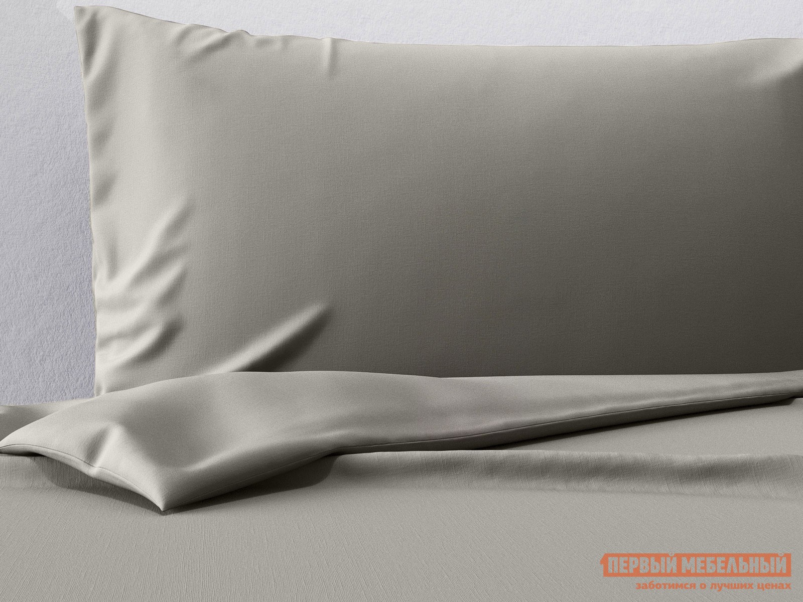 Комплект постельного белья  Вивьен Серый, сатин, Двуспальный