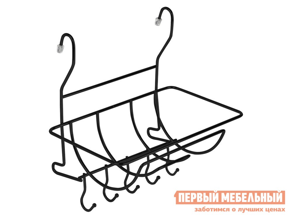 Кухонный органайзер  Грум Черный матовый, металл