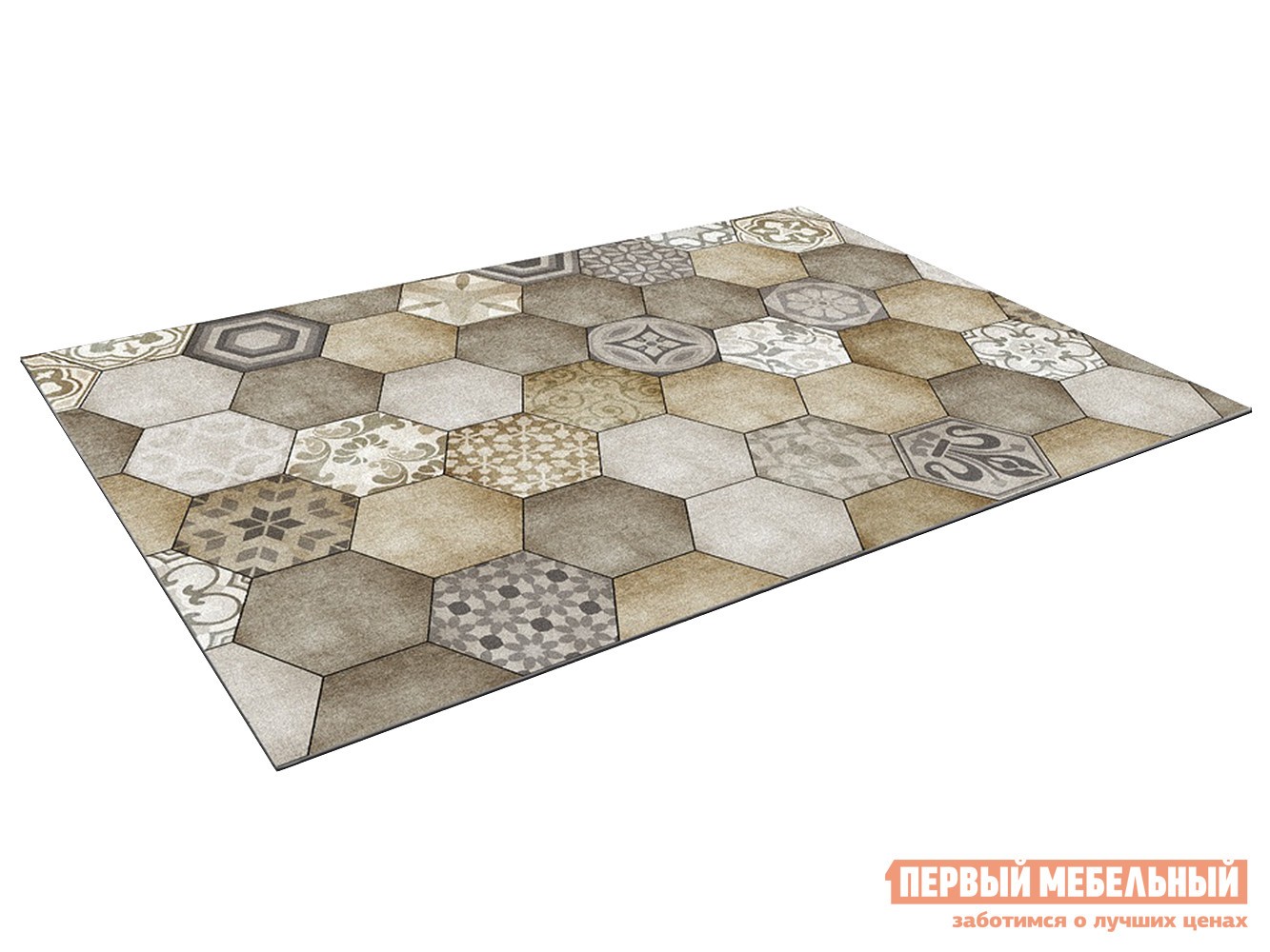 Придверный коврик  Мозаика Бежевый, 600 х 900 мм