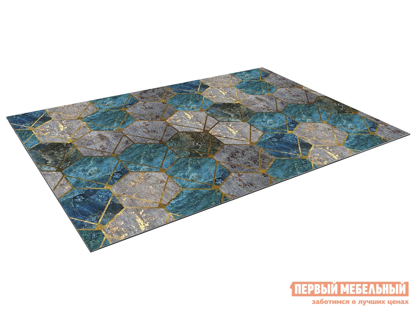 Придверный коврик  Соты Серо-голубой, 600 х 900 мм