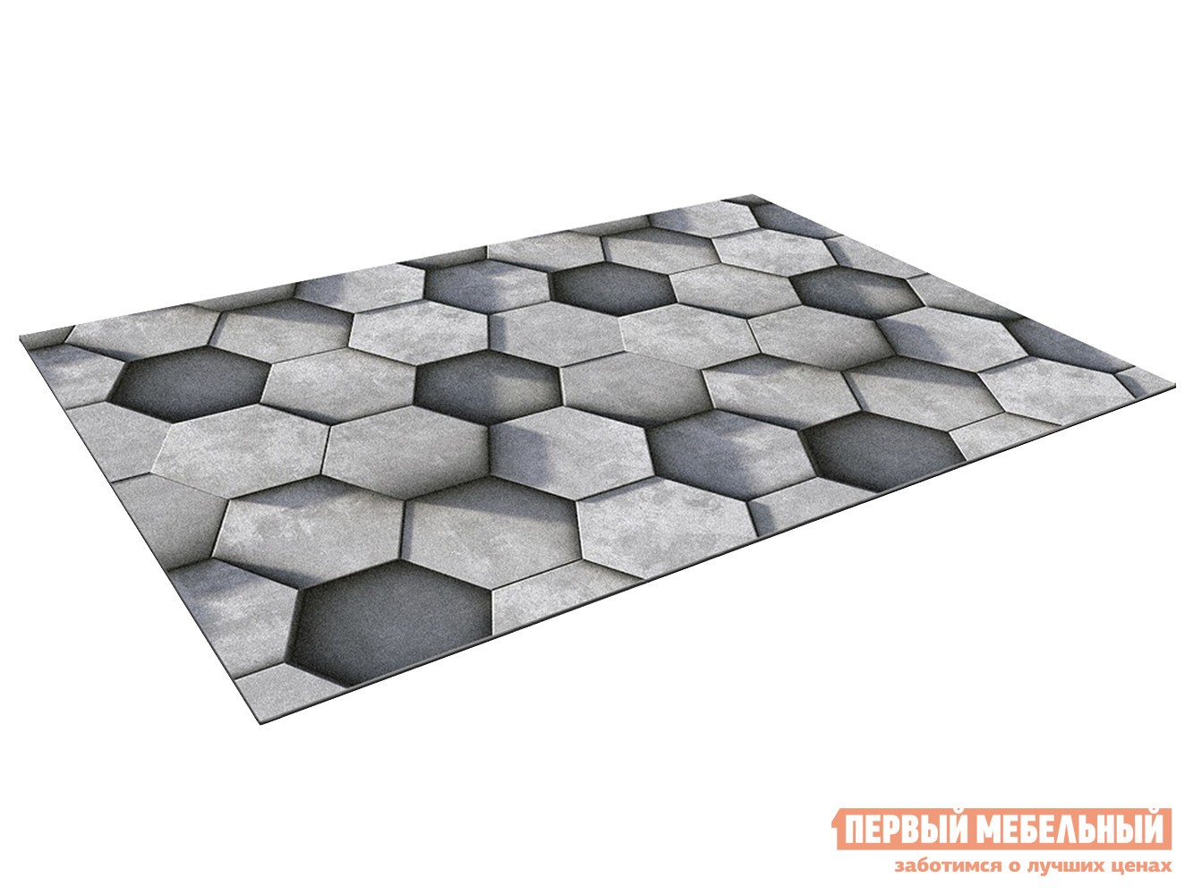 Придверный коврик  Соты Серый, 600 х 900 мм