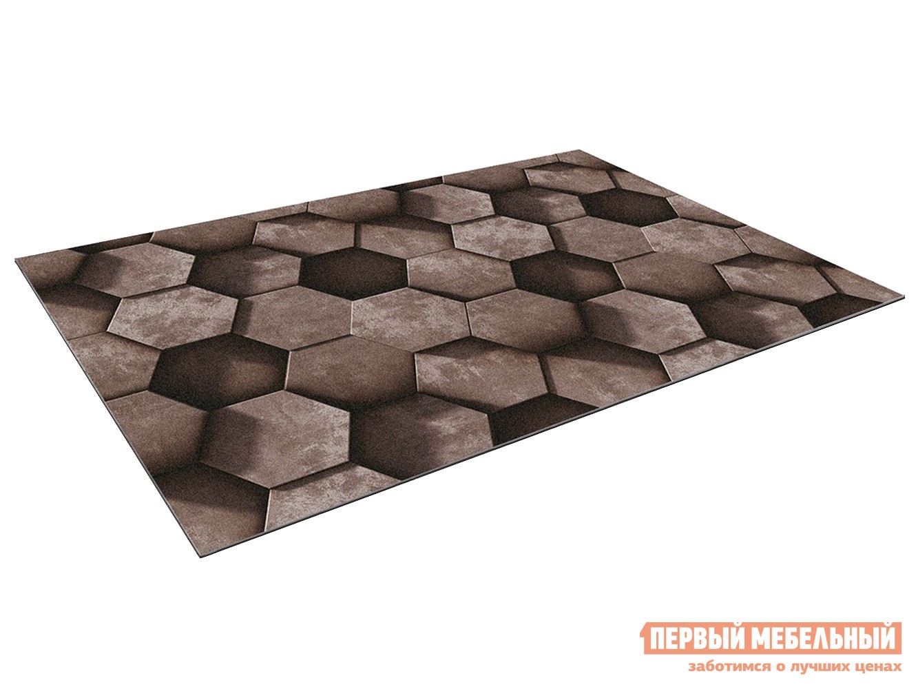 Придверный коврик  Соты Коричневый, 600 х 900 мм