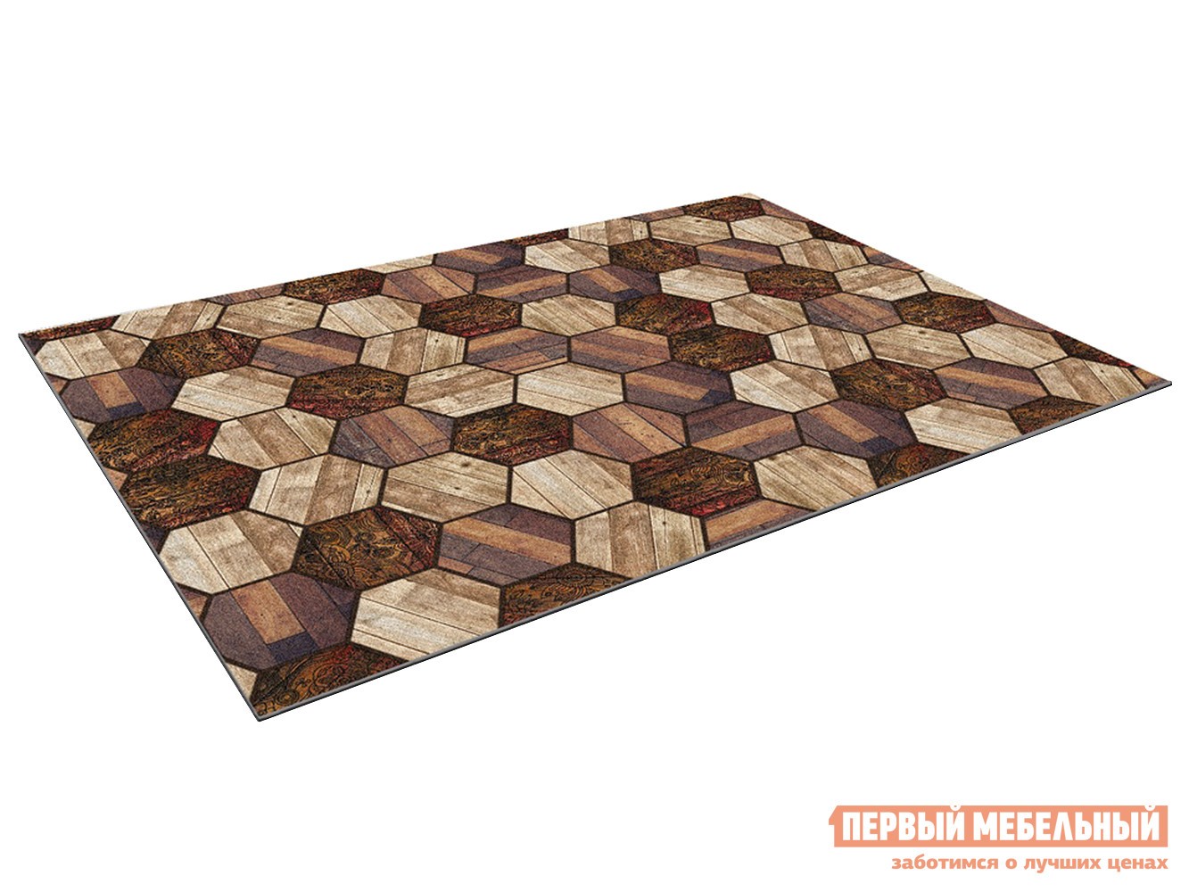 Придверный коврик  Паркет Коричневый, 800 Х 1200 мм