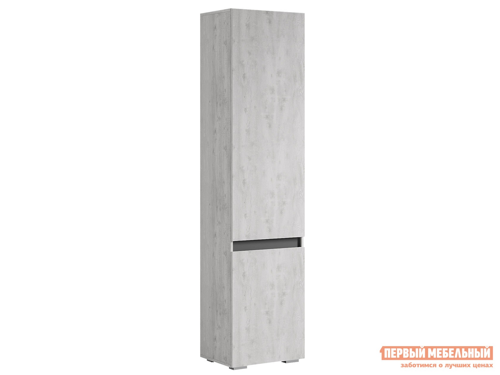 Распашной шкаф  Мия Бетон Пайн светлый / Графит