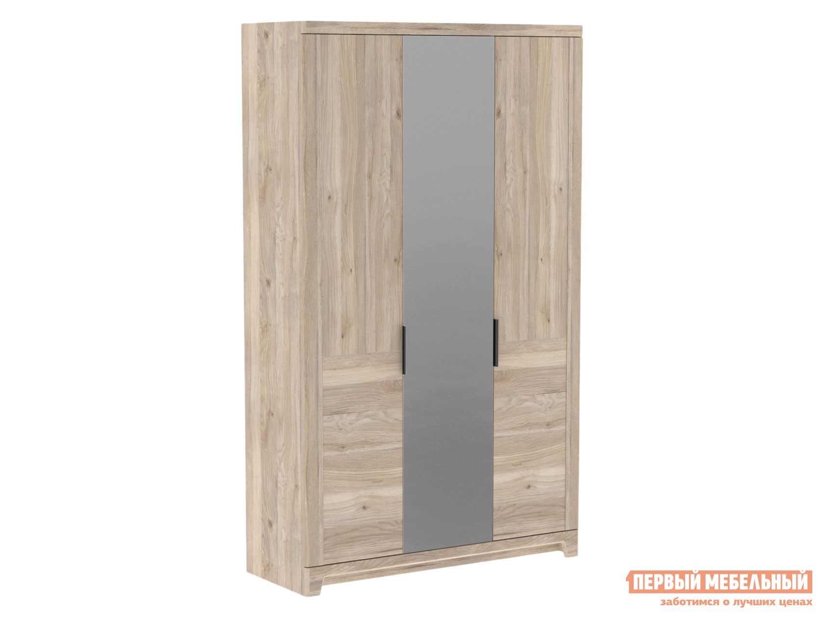 Распашной шкаф  Юта Дуб Мария, 1370 мм, С зеркалом