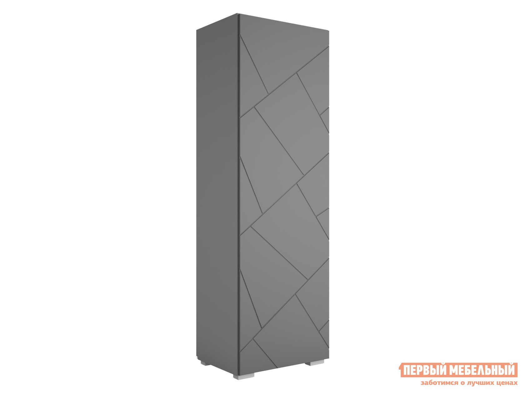 Распашной шкаф  Гранж Серый шифер / Графит структурный