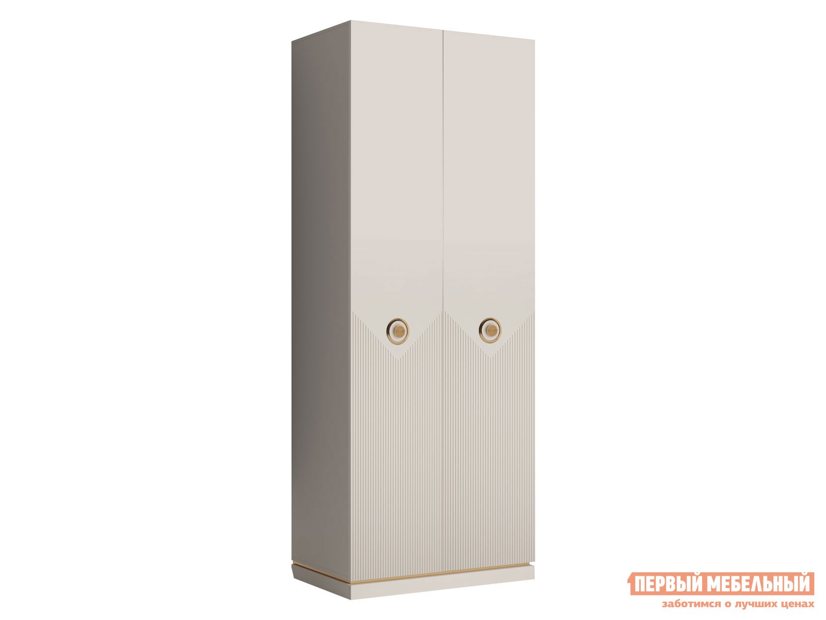Распашной шкаф  Капри Сатин, С глухими фасадами